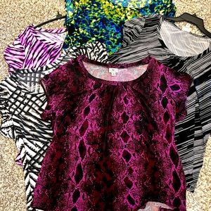 FIVE Worthington Woman Stretch Shirts 1XL